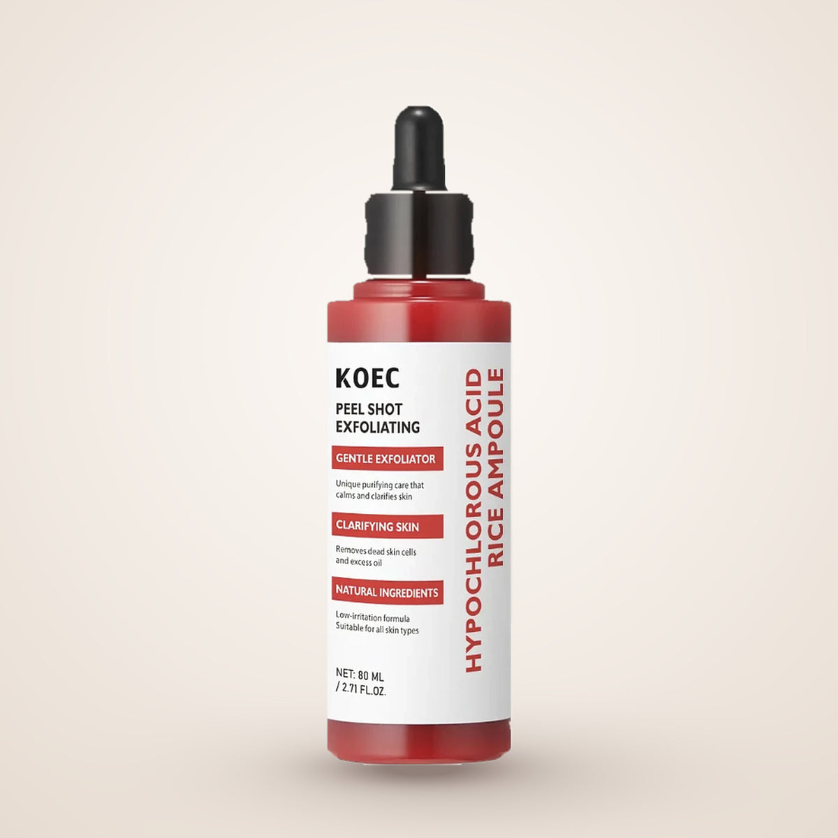 Peel Shot exfoliante de arroz, ampolla roja de 80 ml